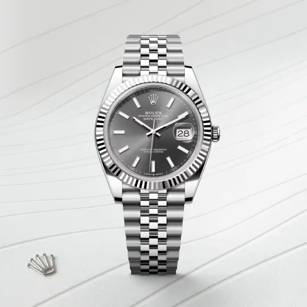 Luxos Montre Élégante Style Rolex Datejust Noire