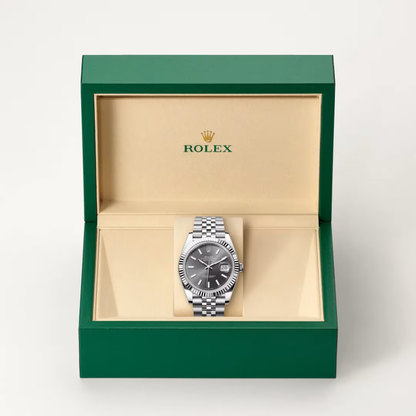 Luxos Montre Élégante Style Rolex Datejust Noire
