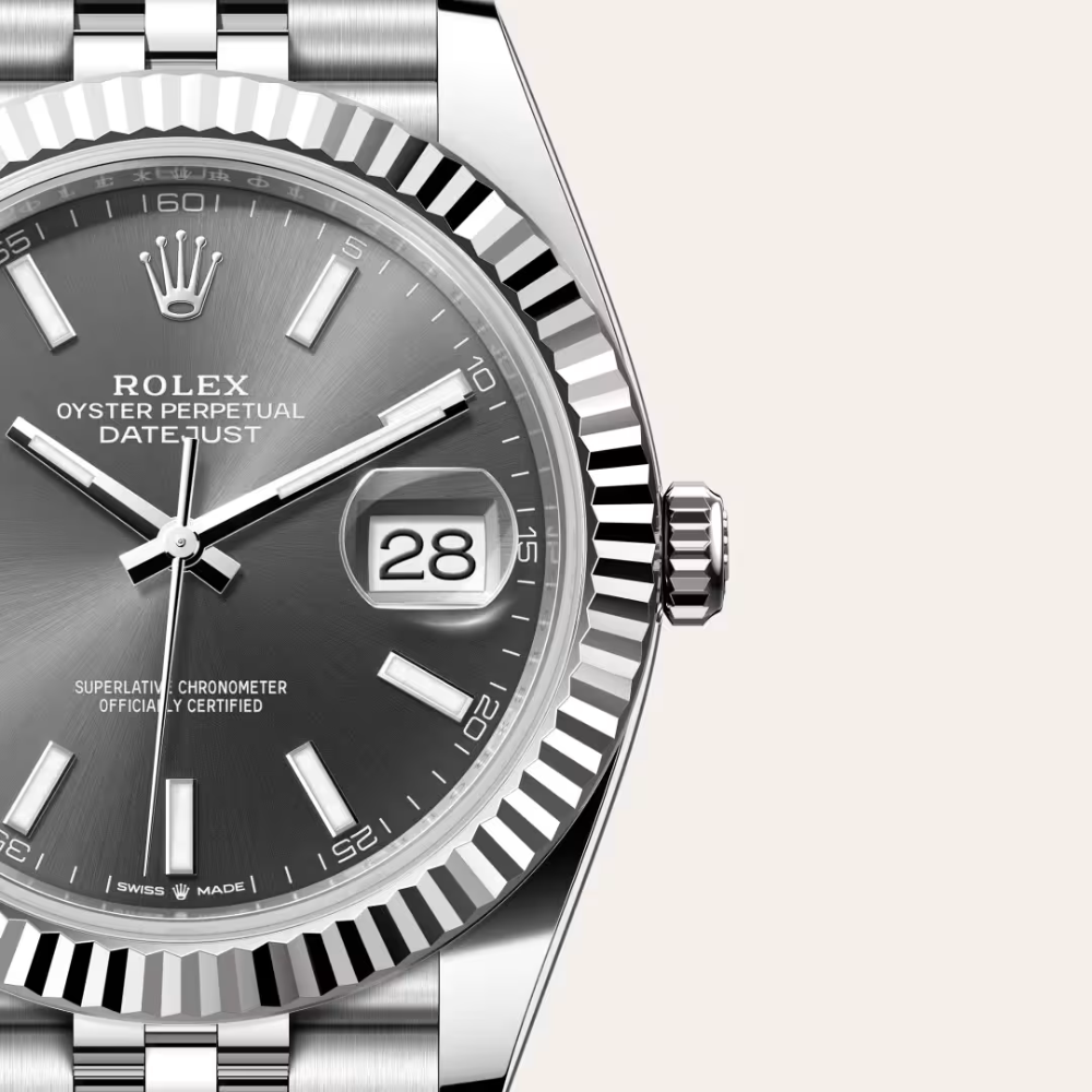 Luxos Montre Élégante Style Rolex Datejust Noire
