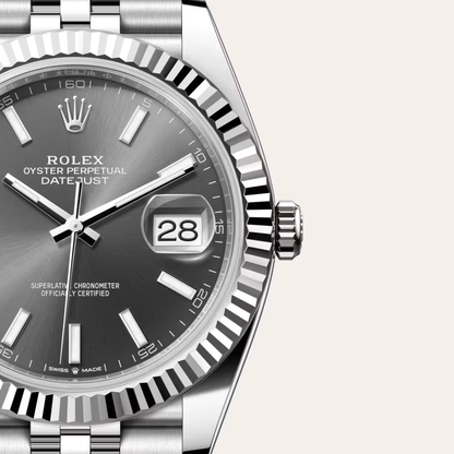 Luxos Montre Élégante Style Rolex Datejust Noire
